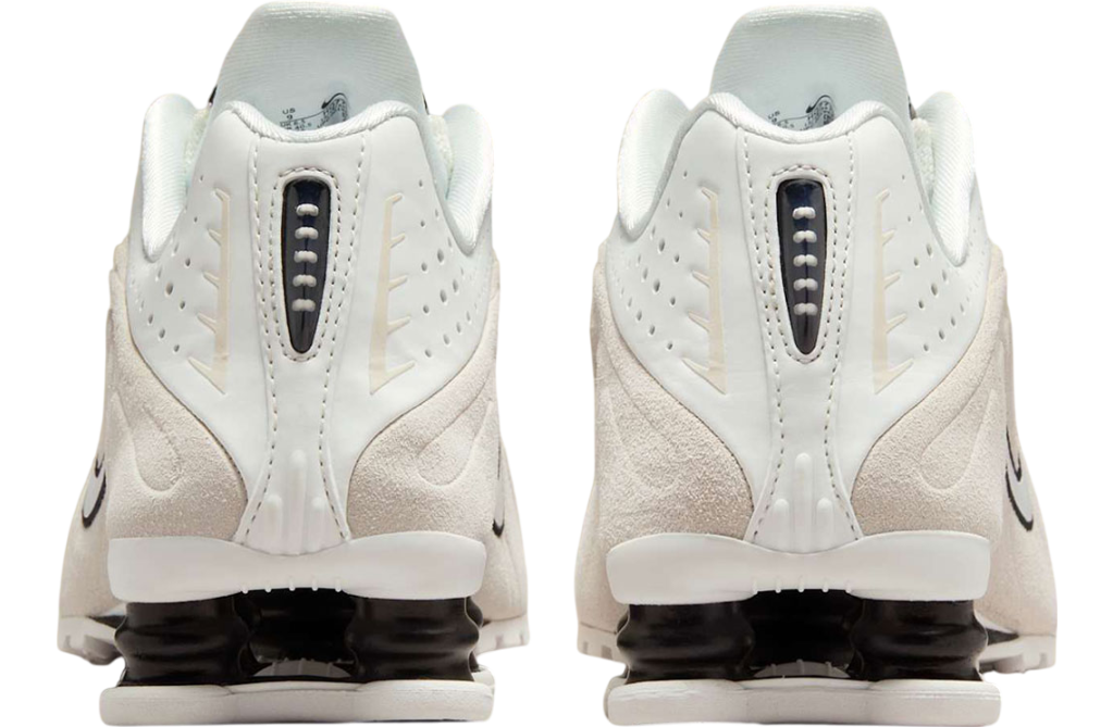 Nike Shox R4 WMNS White Black Suede - Image 5
