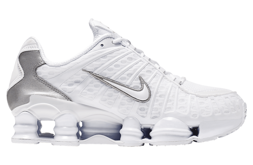 Nike Shox TL White Metallic Silver - Image 3