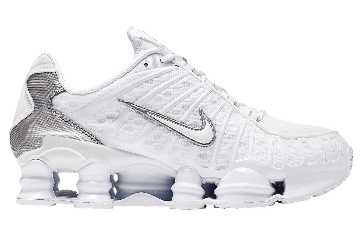 Nike Shox TL White Metallic Silver - Image 3