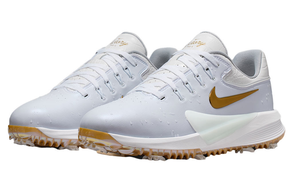 Nike Victory Pro 4 White / Metallic Gold - Image 5