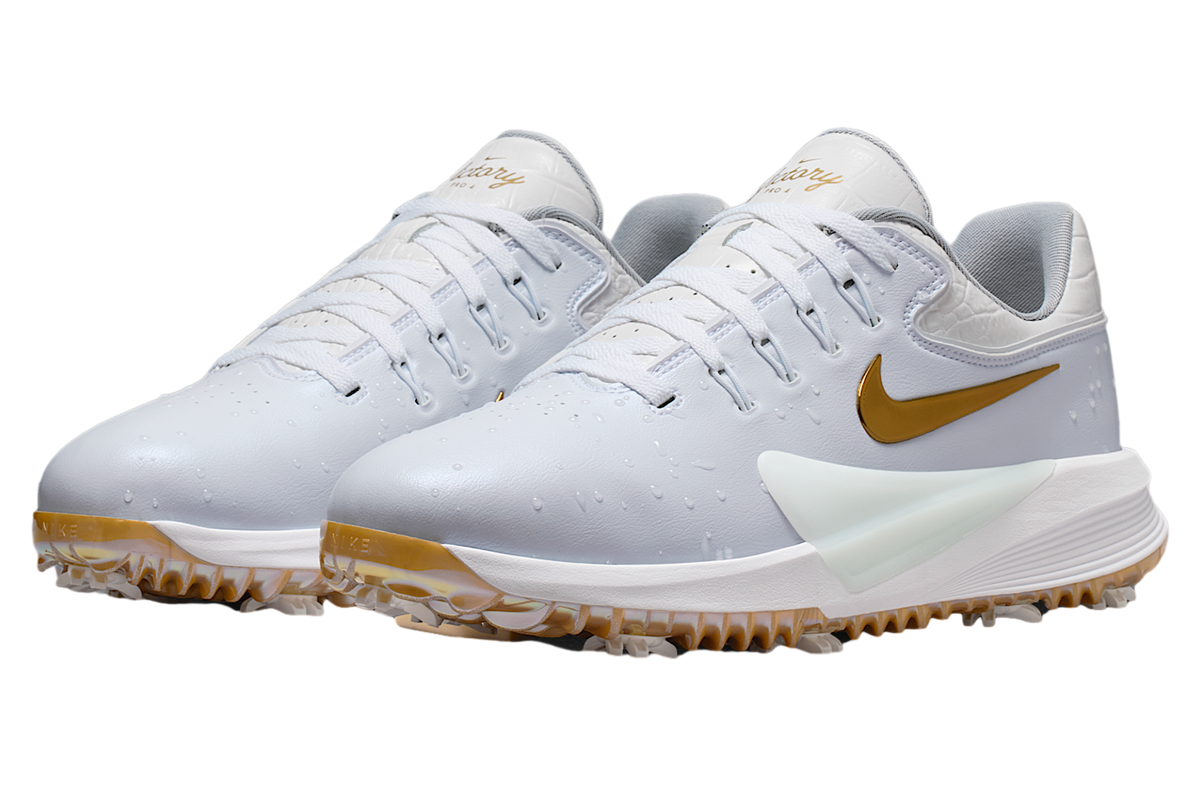 Nike Victory Pro 4 White / Metallic Gold - Image 5