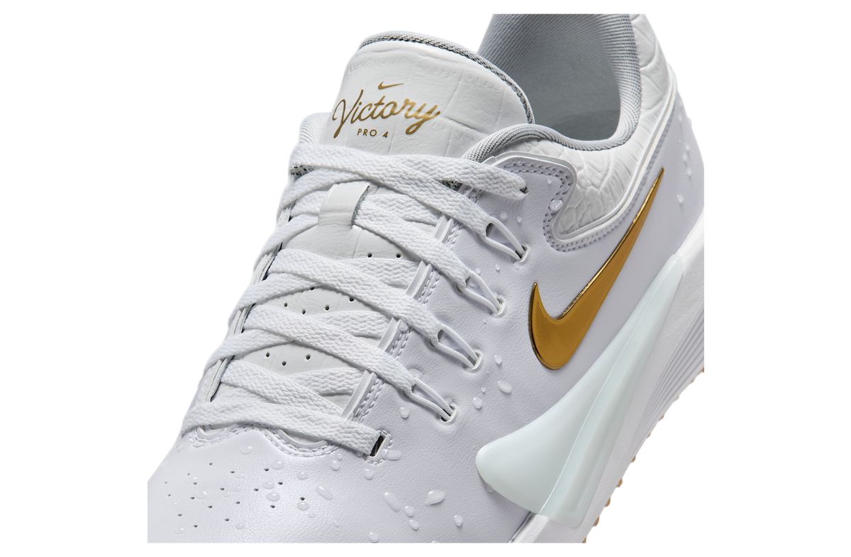 Nike Victory Pro 4 White / Metallic Gold - Image 8