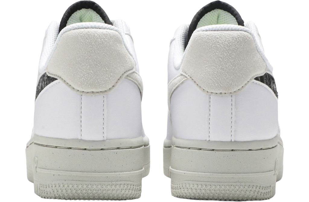 Nike Wmns Air Force 1 07 SE Recycled Wool Pack-White Black - Image 4