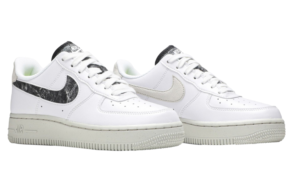 Nike Wmns Air Force 1 07 SE Recycled Wool Pack-White Black - Image 5