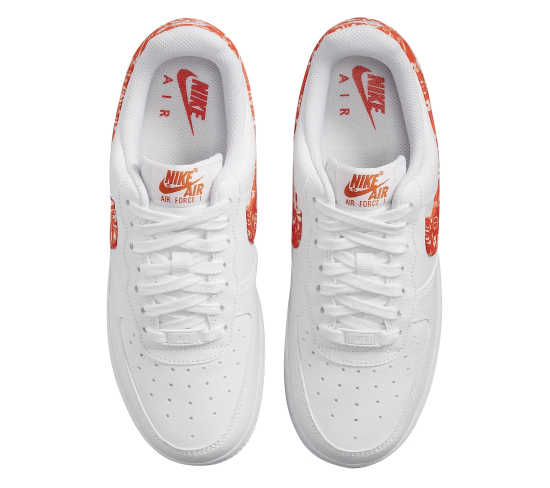 Nike WMNS Air Force 1 Low Orange Paisley - Image 4