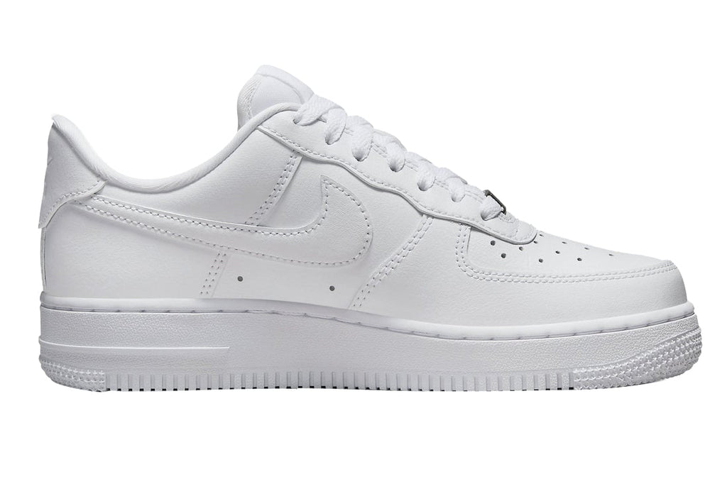 Nike WMNS Air Force 1 Low Stud Swoosh White Metallic Silver - Image 3