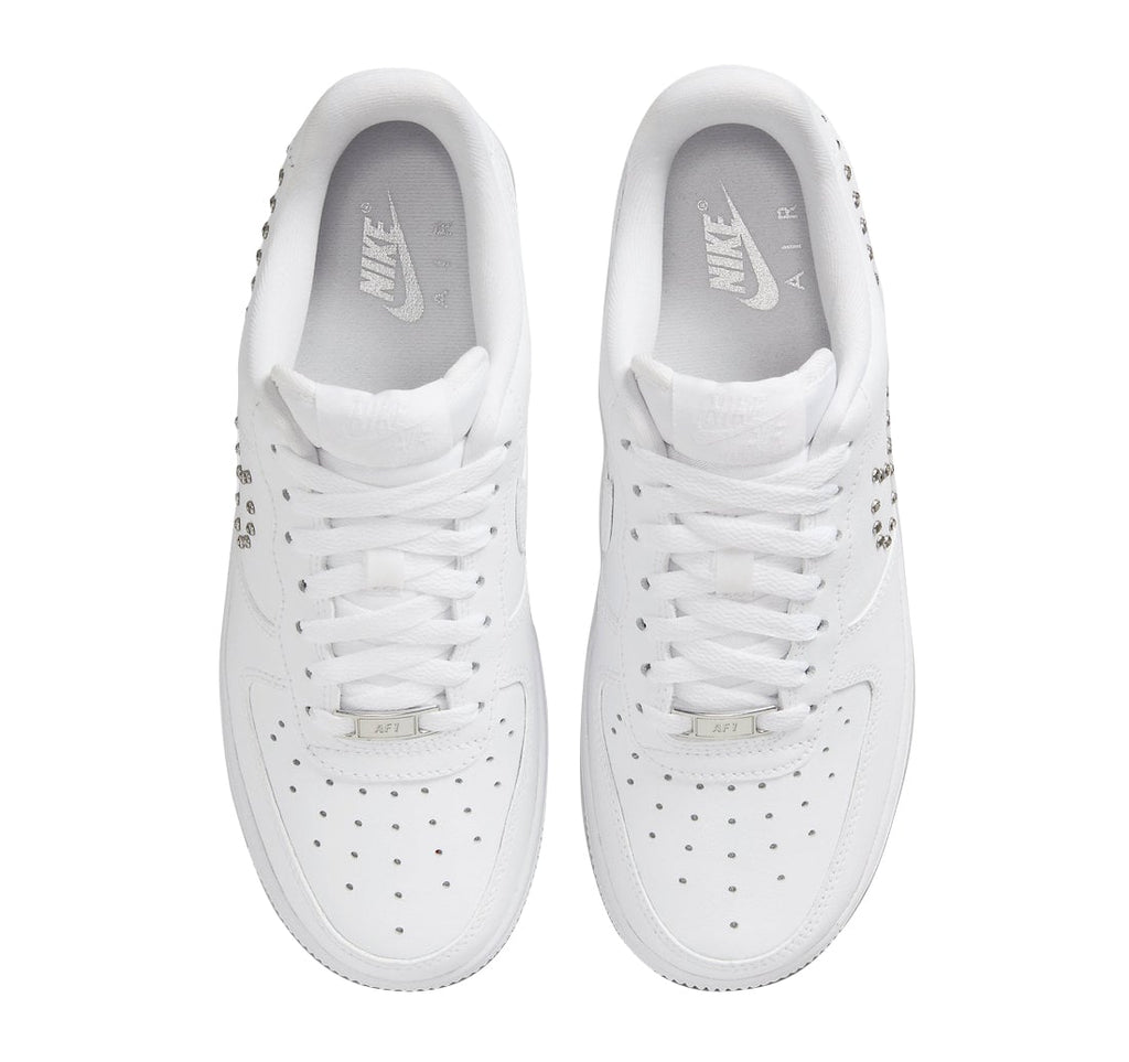 Nike WMNS Air Force 1 Low Stud Swoosh White Metallic Silver - Image 4