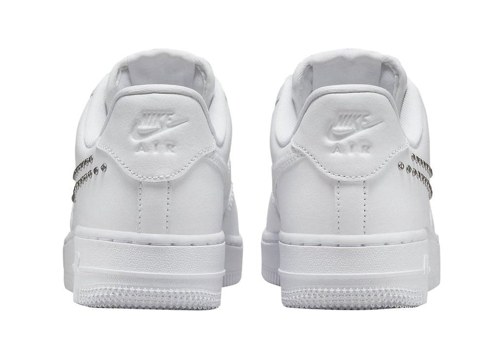 Nike WMNS Air Force 1 Low Stud Swoosh White Metallic Silver - Image 5