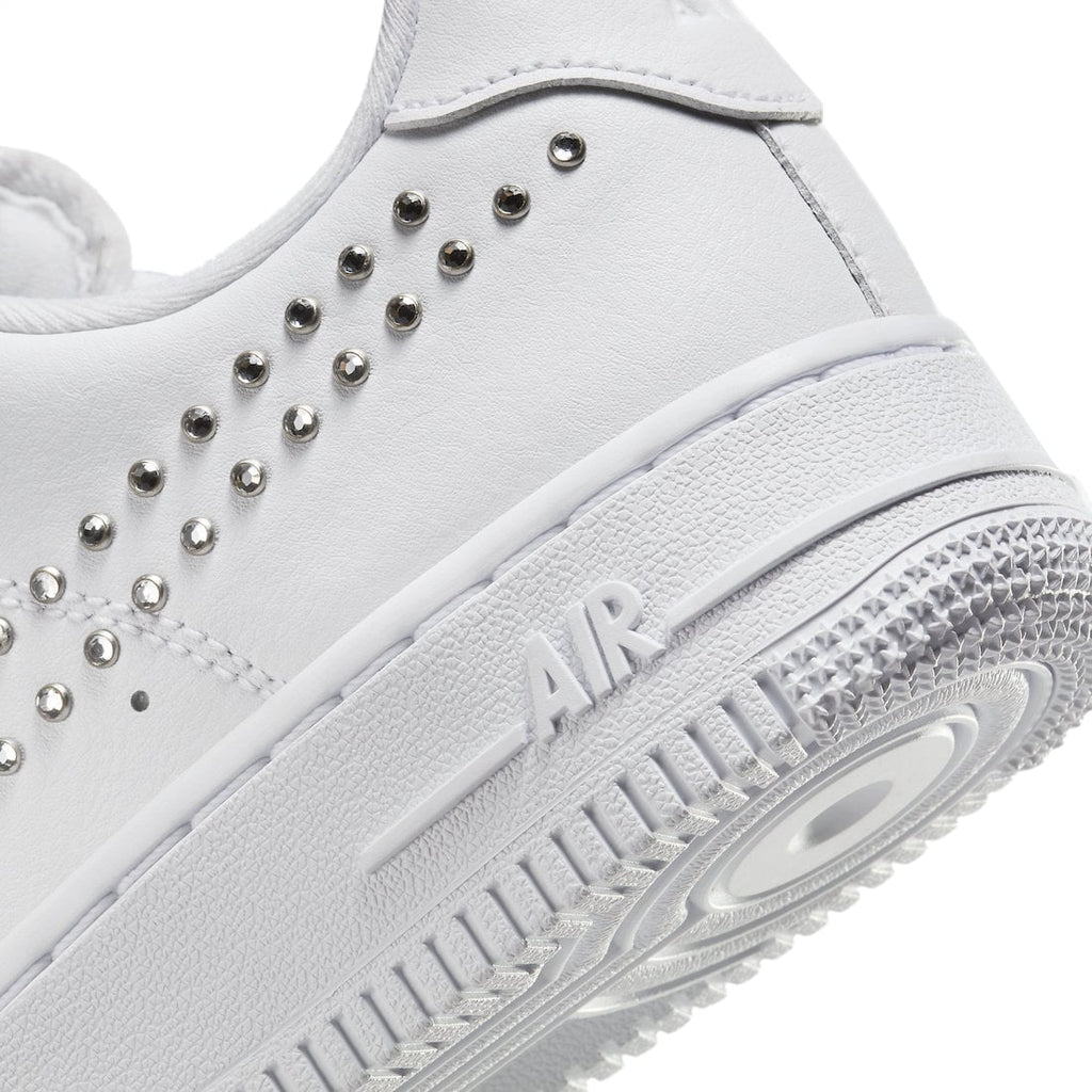 Nike WMNS Air Force 1 Low Stud Swoosh White Metallic Silver - Image 8