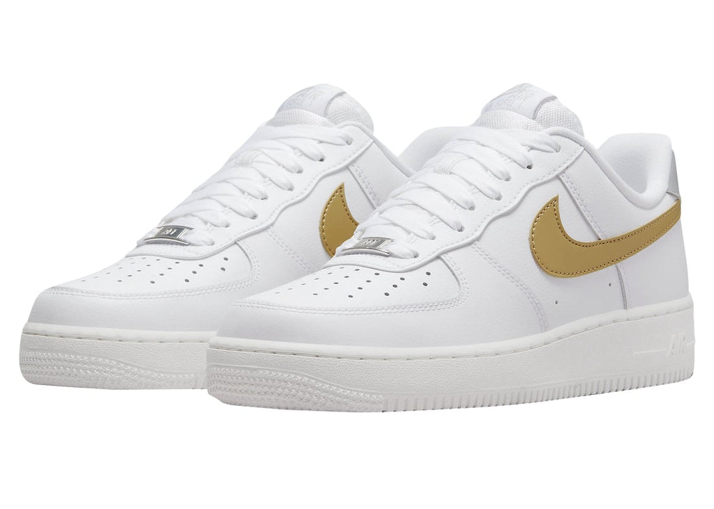 Nike WMNS Air Force 1 Low White Gold Silver - Image 2