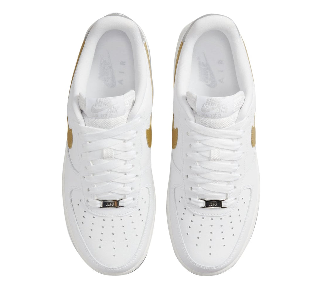 Nike WMNS Air Force 1 Low White Gold Silver - Image 4