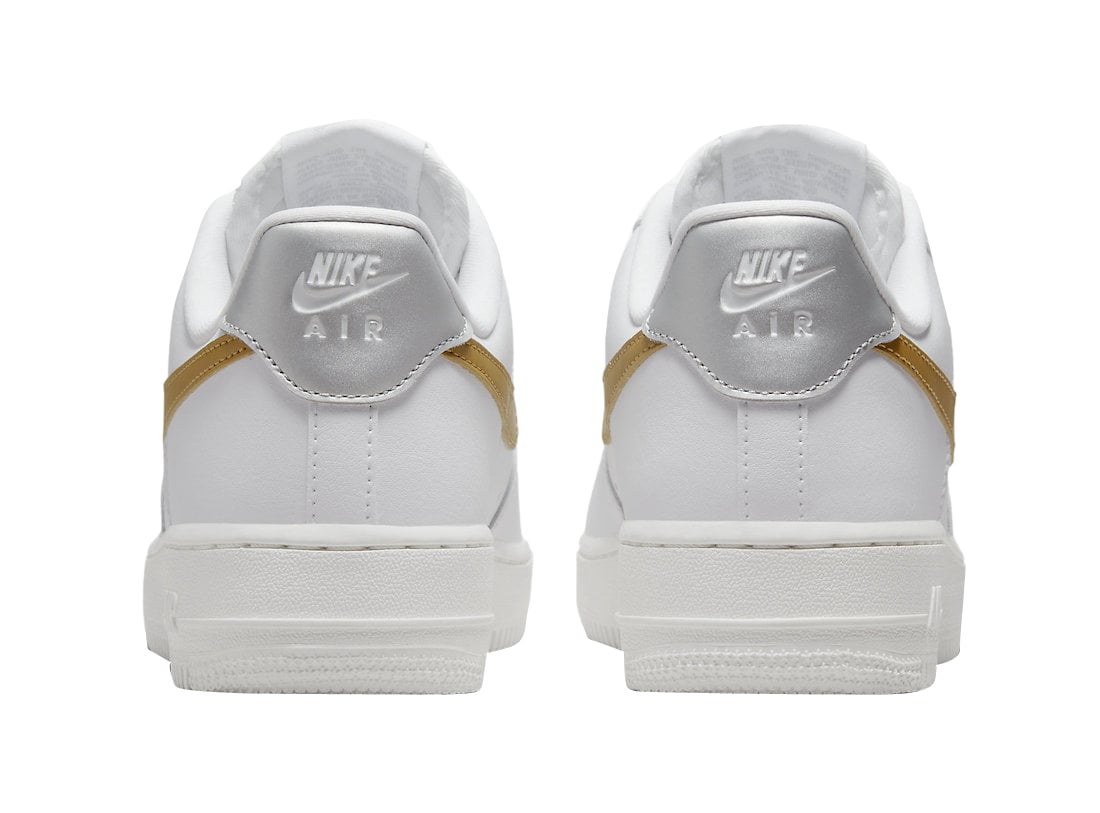 Nike WMNS Air Force 1 Low White Gold Silver - Image 5