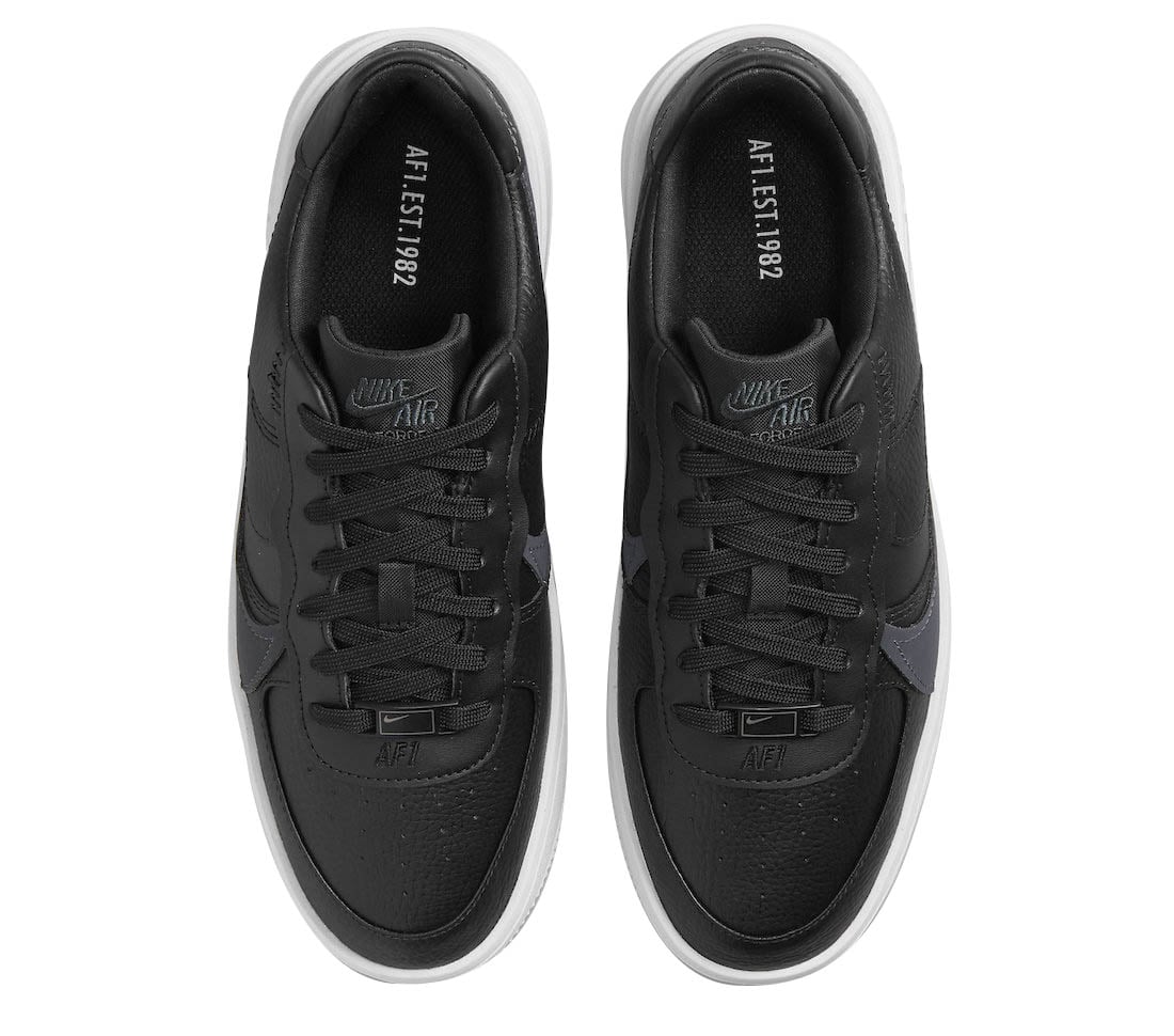 Nike WMNS Air Force 1 PLT.AF.ORM Black White - Image 4