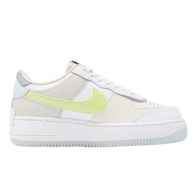 Nike Wmns Air Force 1 Shadow White / Light Lemon Twist - Image 2