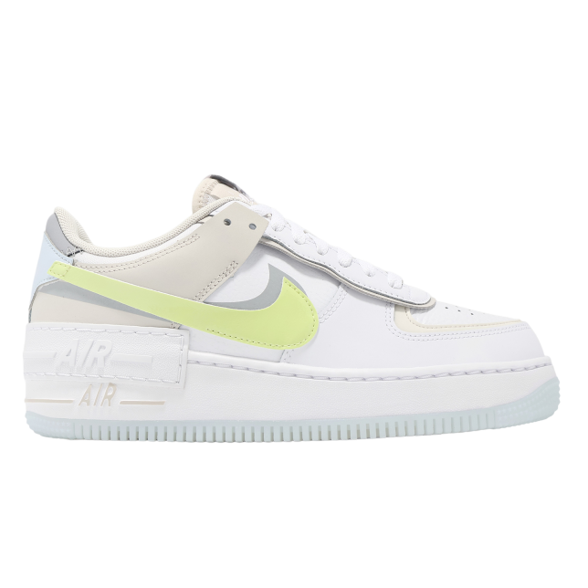 Nike Wmns Air Force 1 Shadow White / Light Lemon Twist - Image 5