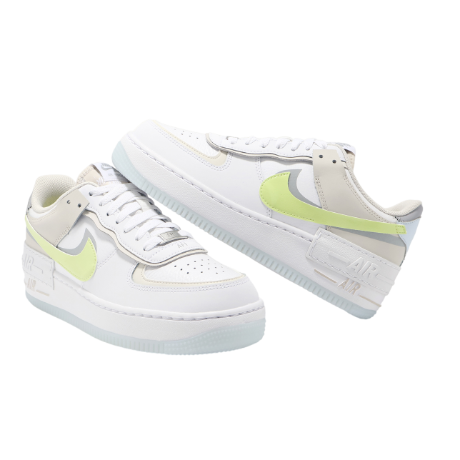 Nike Wmns Air Force 1 Shadow White / Light Lemon Twist - Image 6