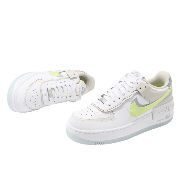Nike Wmns Air Force 1 Shadow White / Light Lemon Twist - Image 7