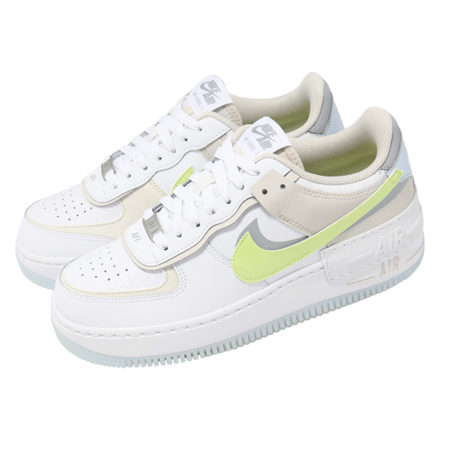 Nike Wmns Air Force 1 Shadow White / Light Lemon Twist - Image 8