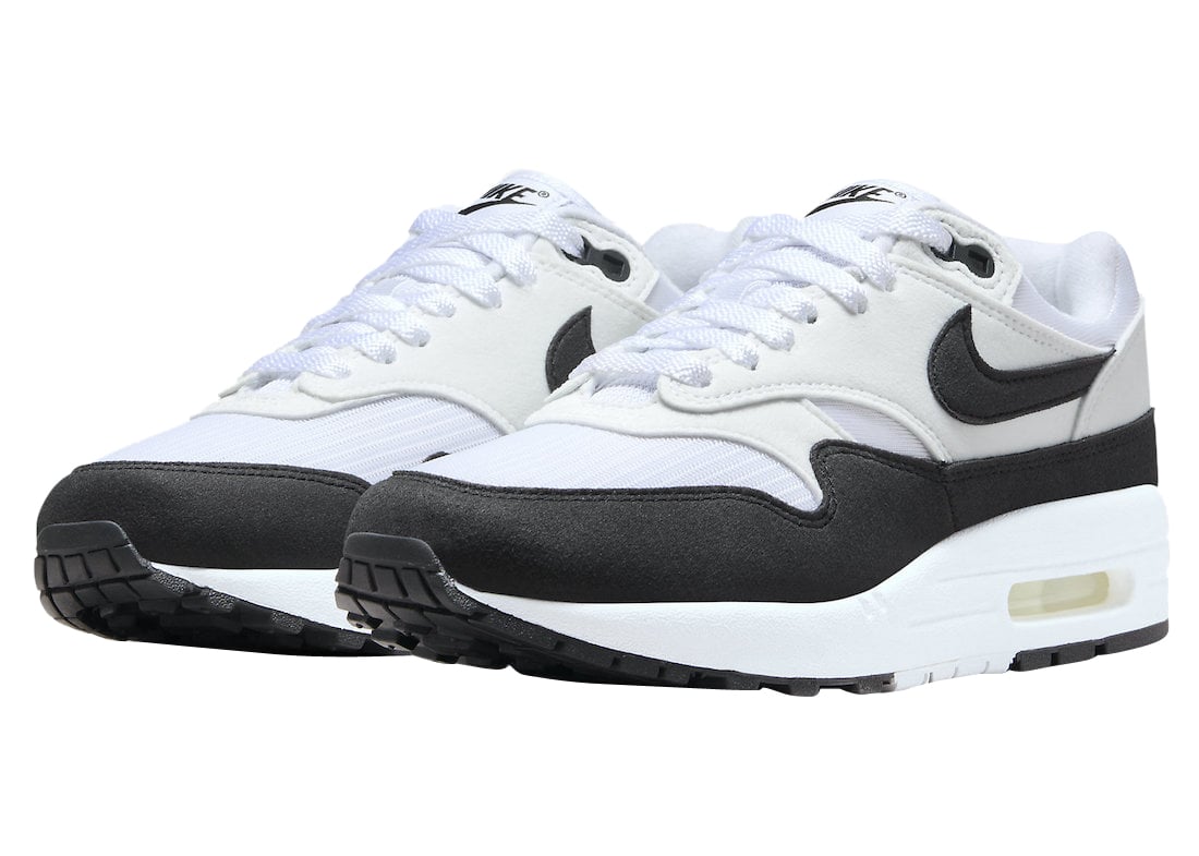 Nike WMNS Air Max 1 White Black - Image 2