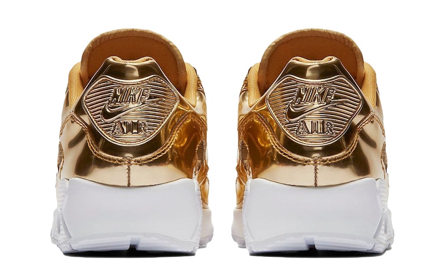 Nike WMNS Air Max 90 Metallic Gold - Image 3