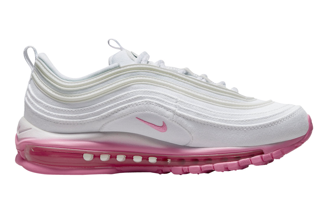 Nike WMNS Air Max 97 White Canvas Pink Chenille - Image 3