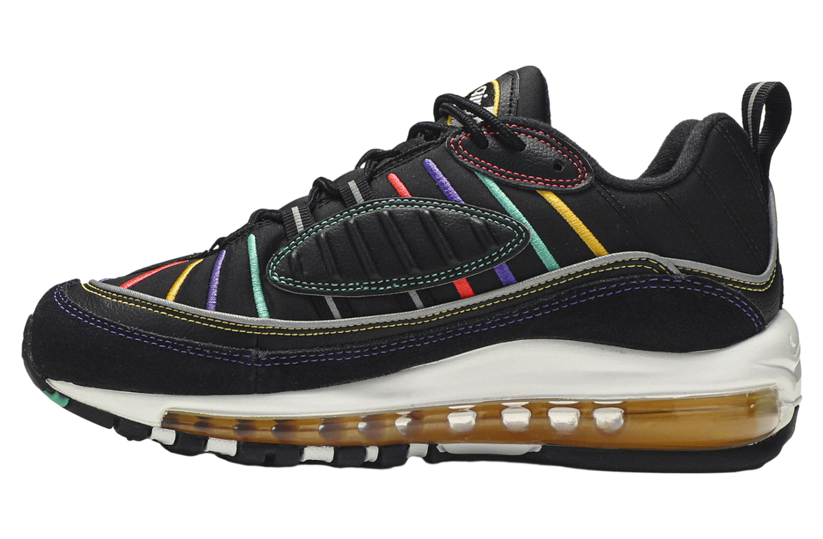 Nike Wmns Air Max 98 Premium Martin Black / Flash Crimson - Image 2