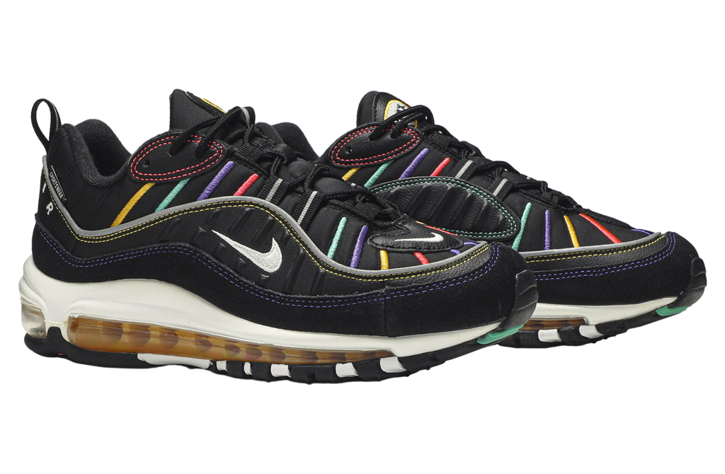 Nike Wmns Air Max 98 Premium Martin Black / Flash Crimson - Image 5