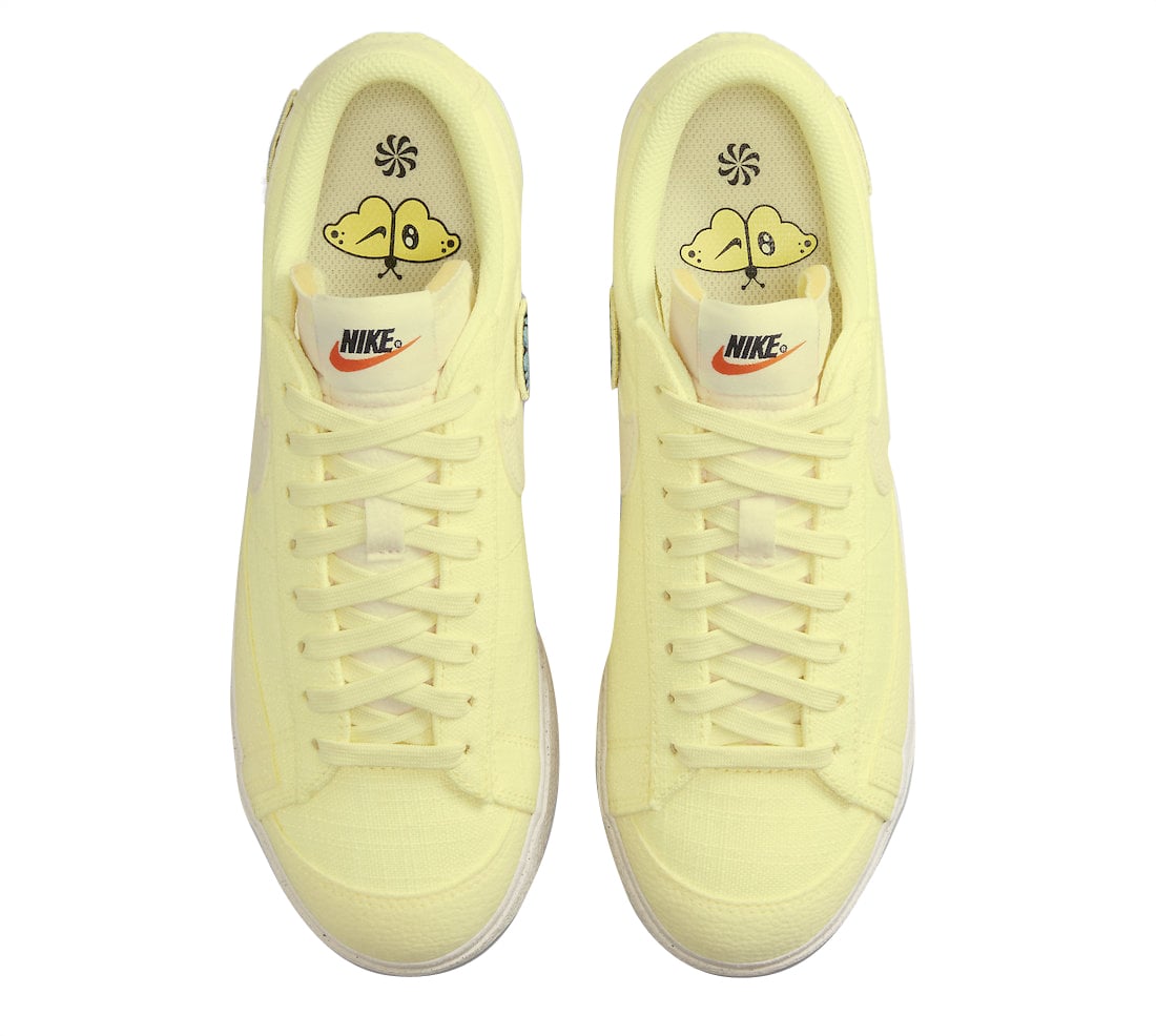 Nike WMNS Blazer Low Platform Air Sprung Yellow - Image 4