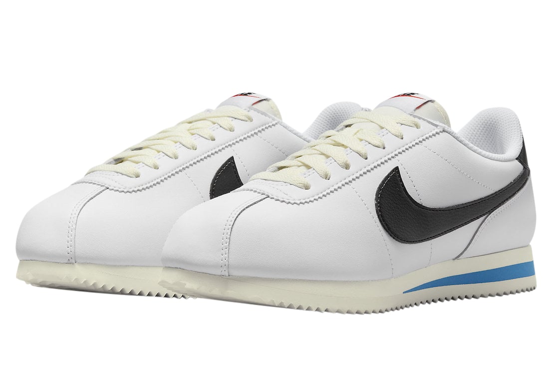 Nike WMNS Cortez White Black Light Photo Blue - Image 2