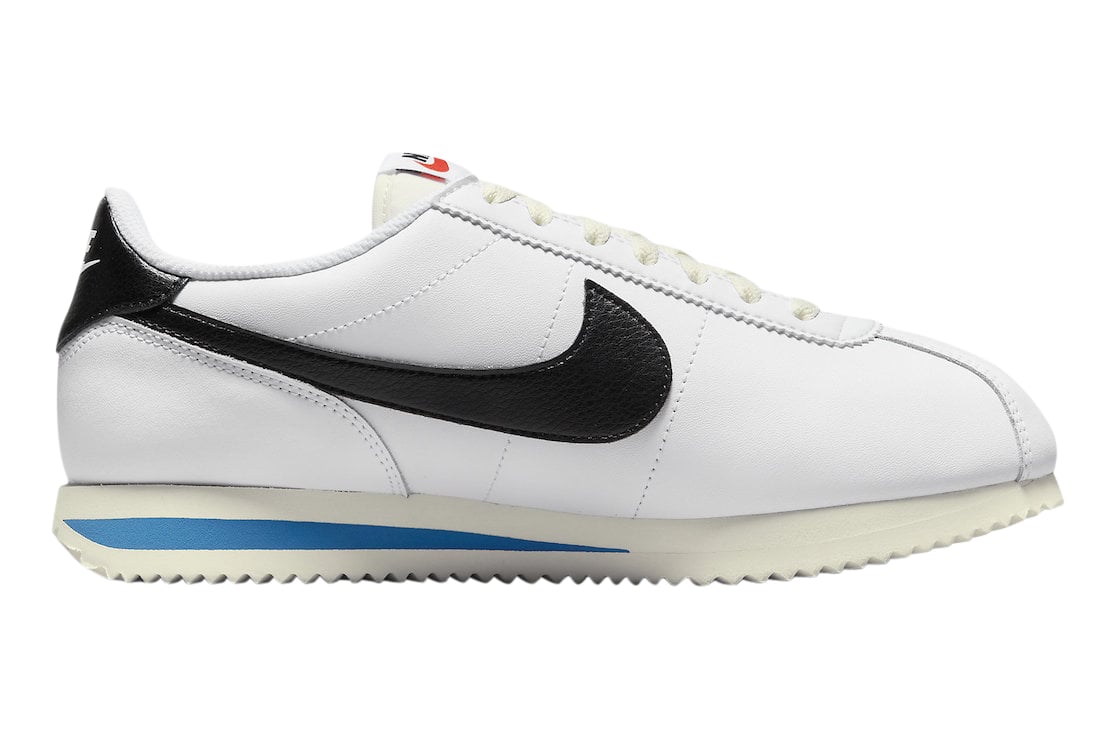 Nike WMNS Cortez White Black Light Photo Blue - Image 3