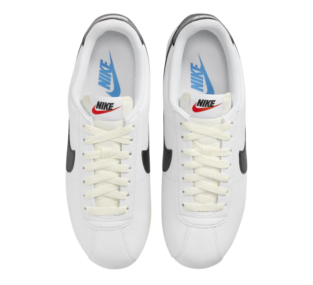 Nike WMNS Cortez White Black Light Photo Blue - Image 4