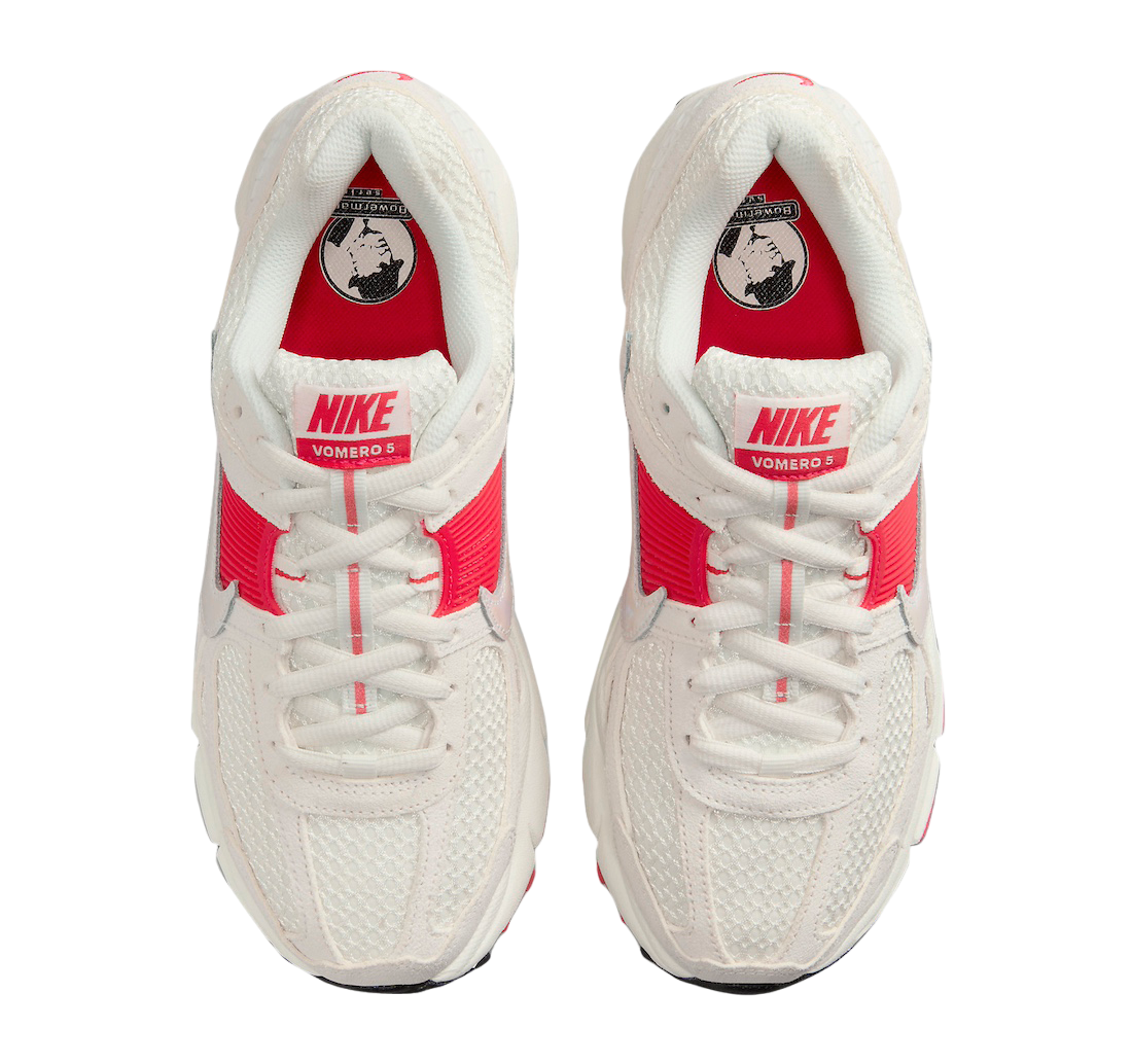 Nike WMNS Zoom Vomero 5 Sail Siren Red - Image 4