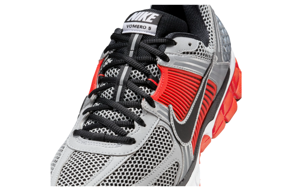 Nike Zoom Vomero 5 Metallic Silver / Bright Crimson - Image 7