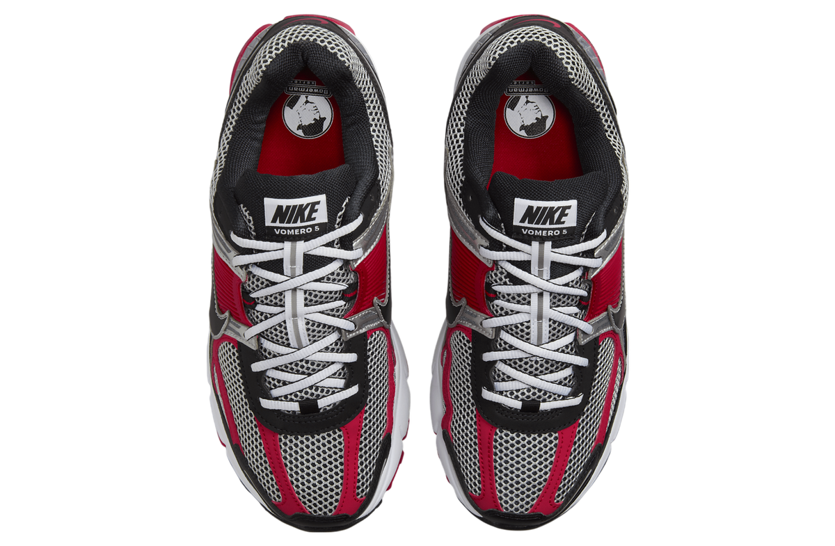 Nike Zoom Vomero 5 Metallic Silver / University Red - Image 4