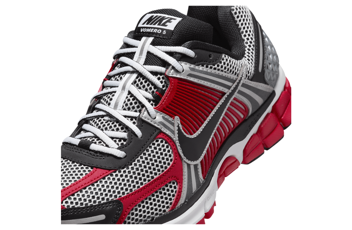 Nike Zoom Vomero 5 Metallic Silver / University Red - Image 7