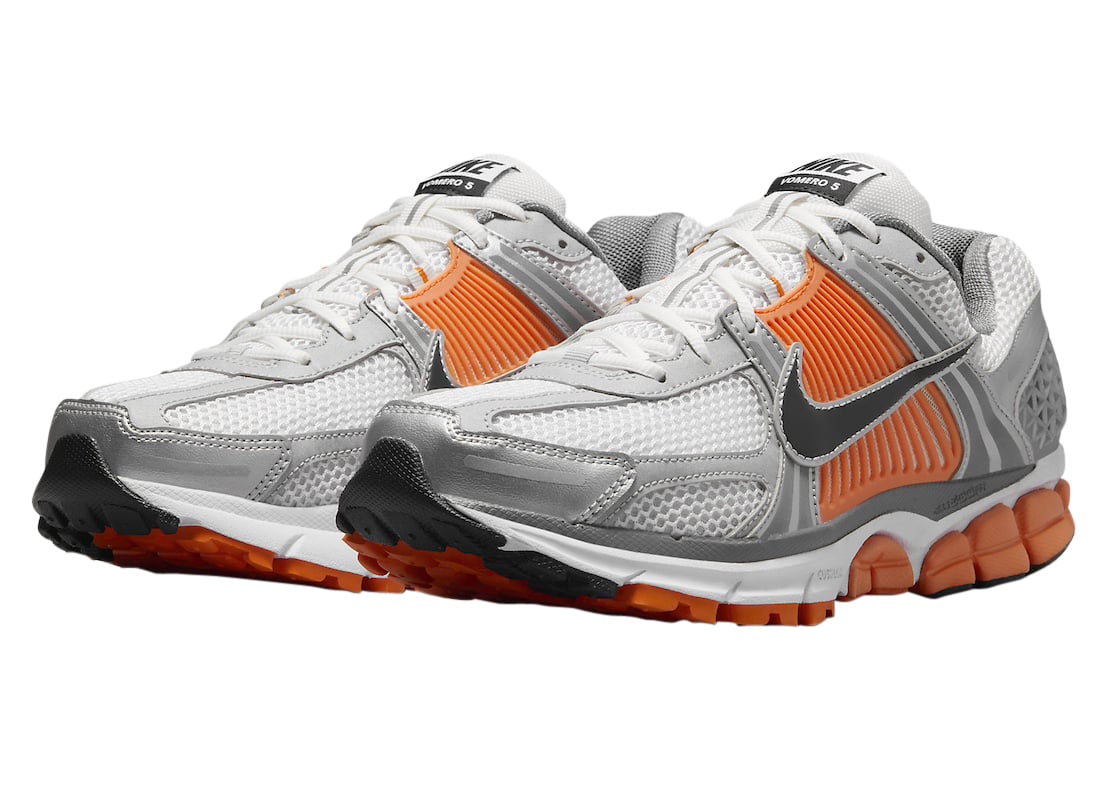 Nike Zoom Vomero 5 Platinum Tint Safety Orange - Image 2
