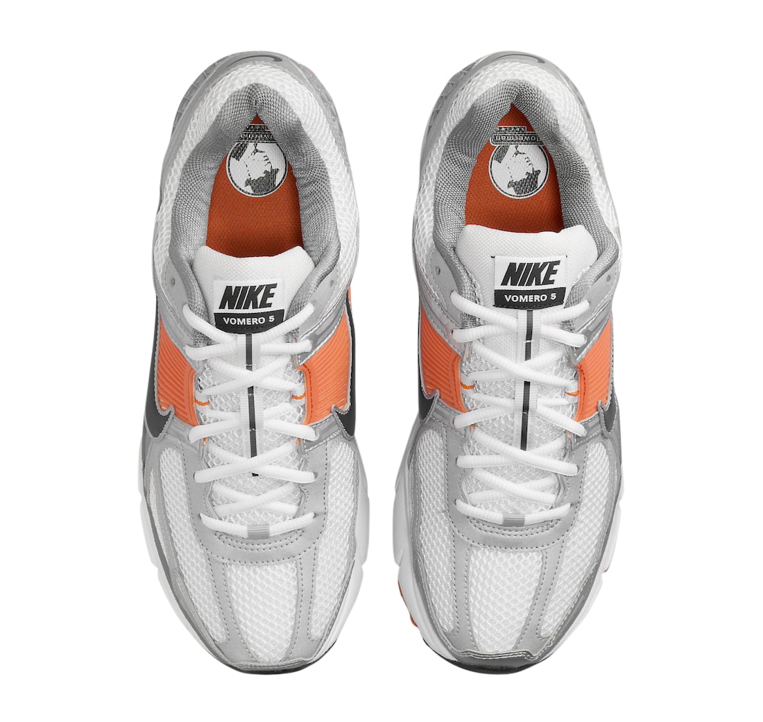 Nike Zoom Vomero 5 Platinum Tint Safety Orange - Image 4