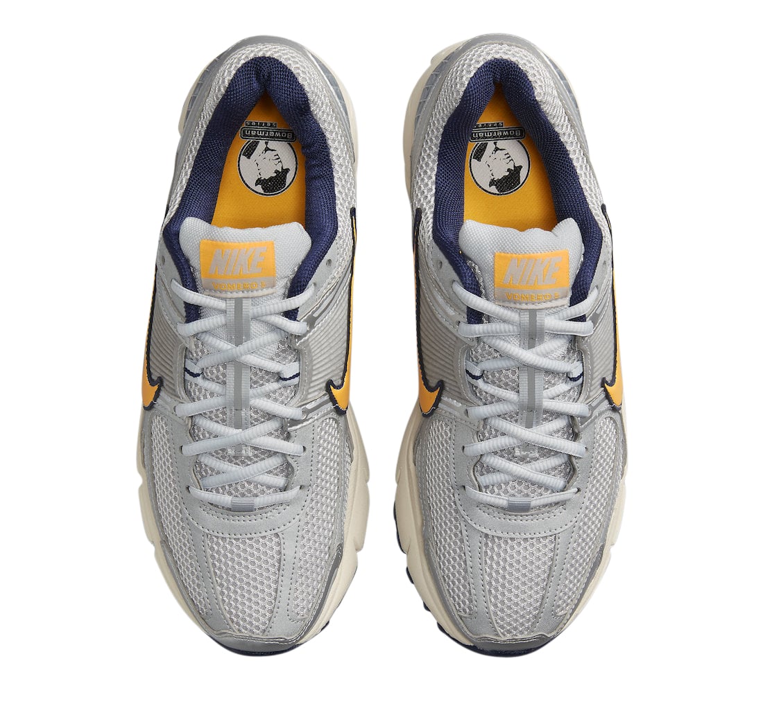Nike Zoom Vomero 5 Pure Platinum Laser Orange - Image 4
