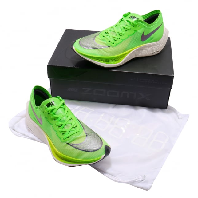 Nike ZoomX VaporFly Next% Electric Green Guava Ice Black - Image 6
