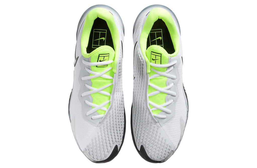Nikecourt Air Zoom Vapor Cage 4 White / Volt (Hard Court) - Image 4
