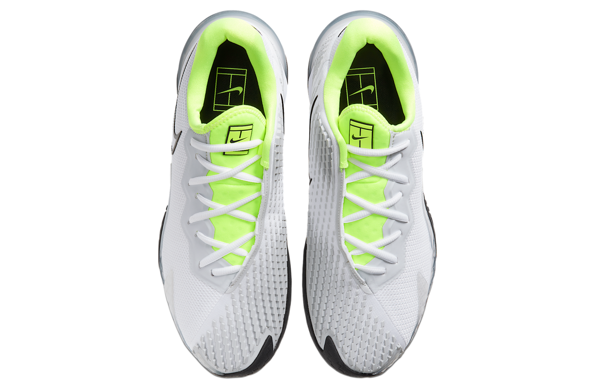 Nikecourt Air Zoom Vapor Cage 4 White / Volt (Hard Court) - Image 4