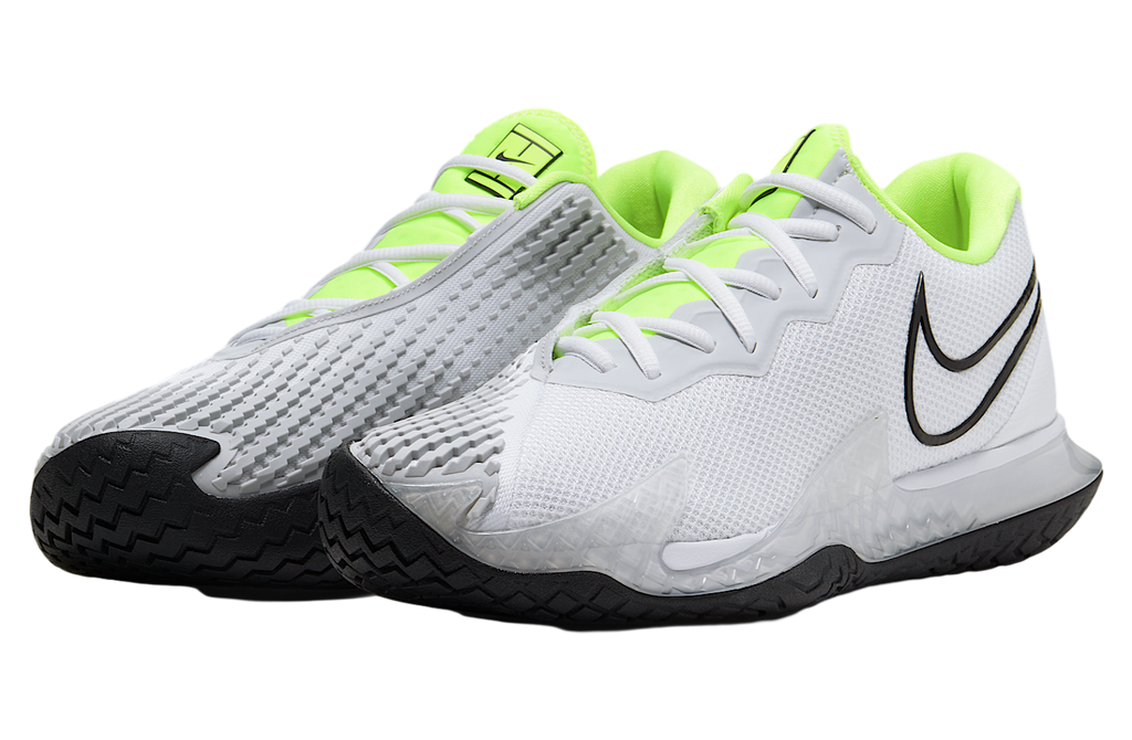 Nikecourt Air Zoom Vapor Cage 4 White / Volt (Hard Court) - Image 5