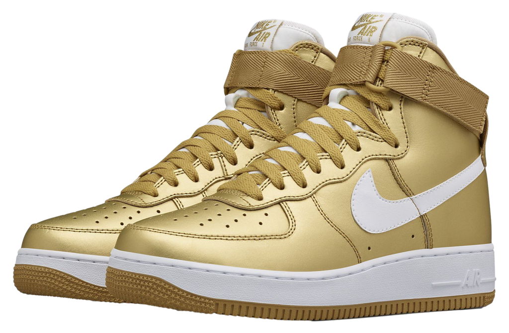 Nikelab Air Force 1 High Metallic Gold / White - Image 2