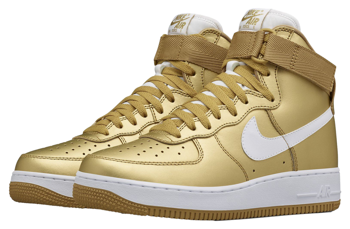 Nikelab Air Force 1 High Metallic Gold / White - Image 2
