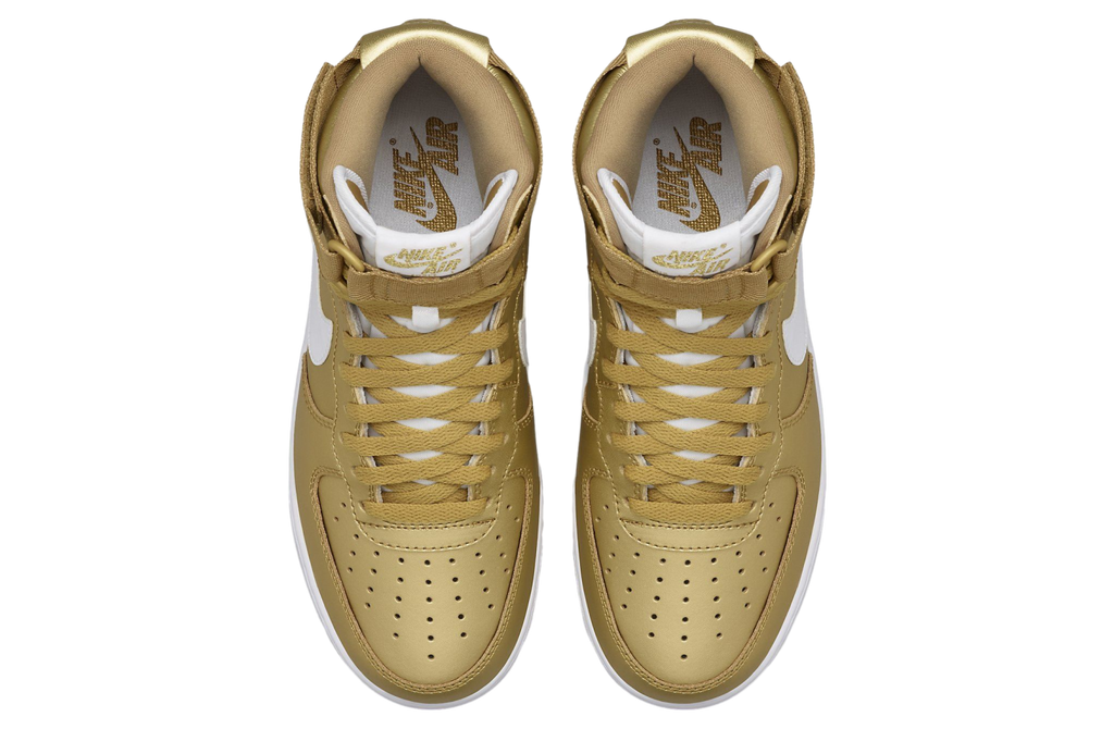 Nikelab Air Force 1 High Metallic Gold / White - Image 3