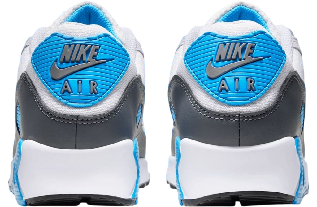 Nikes Air Max 90 Platinum Tint / Blue Lightning - Image 4