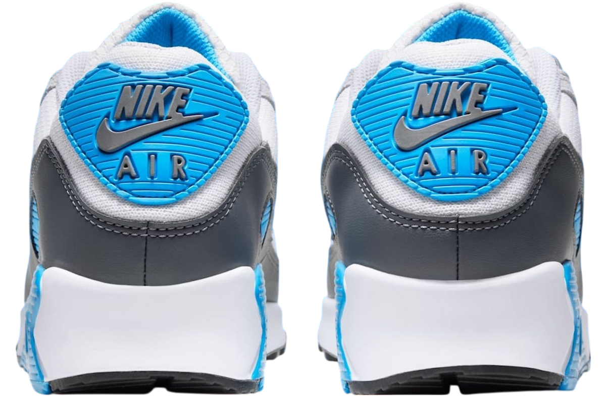 Nikes Air Max 90 Platinum Tint / Blue Lightning - Image 4