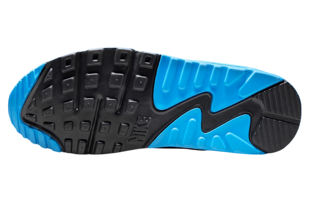 Nikes Air Max 90 Platinum Tint / Blue Lightning - Image 7