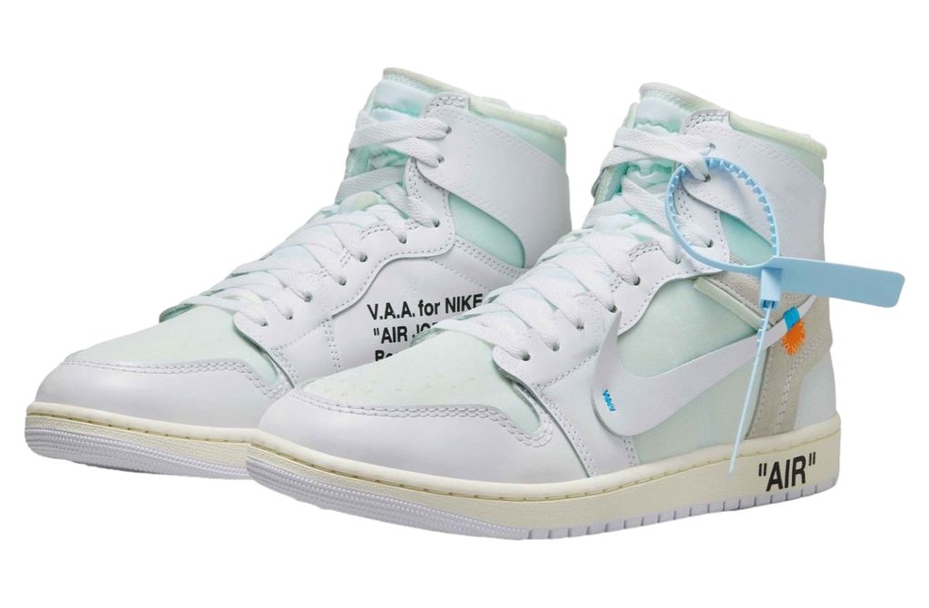 Off White x Air Jordan 1 High OG Alaska - Image 3