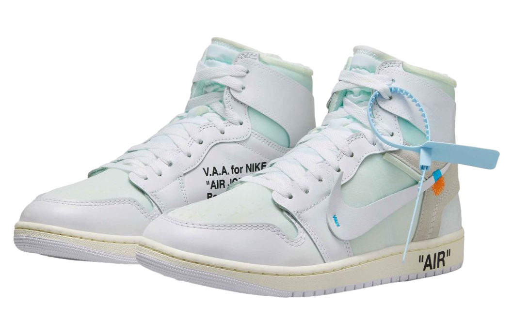 Off White x Air Jordan 1 High OG Alaska - Image 3